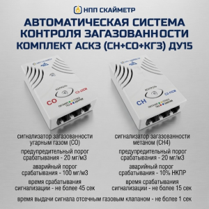 Система автоматического контроля загазованности (фото) | ООО «НПП СКАЙМЕТР» Система автоматического контроля загазованности (фото)